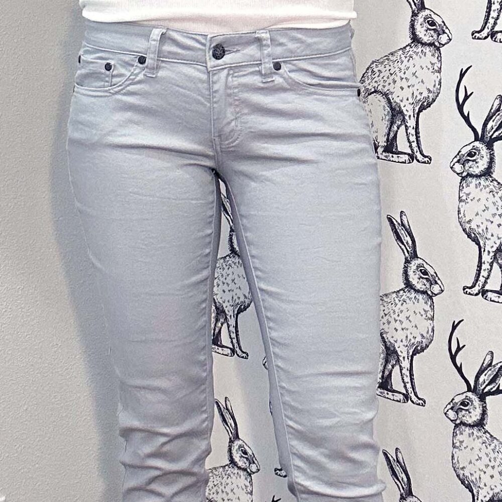 NWOT Women's Prana Kayla Stretch Pants Jeans LtGray Sz2/4